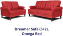 Wakefit Dreamer Fabric 3 + 2 Sofa Set