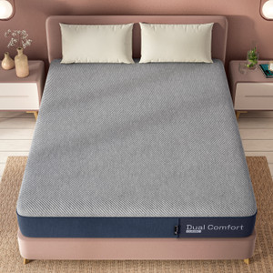 wakefit dual comfort - hard  soft 6 inch king high resilience hr foam mattress l x w 75 inch x 30 inch