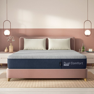 wakefit dual comfort - reversible hard  soft 8 inch double high resilience hr foam mattress