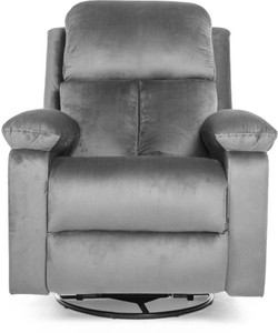wakefit stargazer fabric manual swivel  rocker recliner