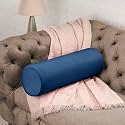 Wakefit Firm Bolster Pillow | Pack of 1 | 23x8 Inch | Firm Foam &amp; Removable Velvet Fabric | Machine Washable Cover | for Bed, Sofa &amp; Diwan | Blue