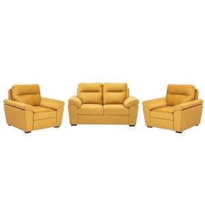 wakefit sofa set  5 year warranty  sofa 4 seater 4 seater sofa for living room wooden sofa set sofa set 211 seater - lounger plusreflection  yellow