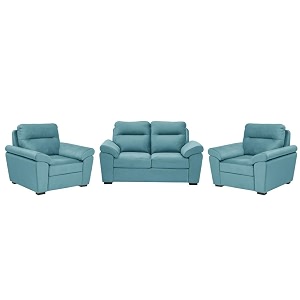 wakefit sofa set  3 year warranty  sofa 4 seater 4 seater sofa for living room wooden sofa set sofa set 211 seater - lounger plusreflection  aqua blue