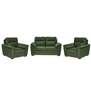 wakefit sofa set  5 year warranty  sofa 4 seater 4 seater sofa for living room wooden sofa set sofa set 211 seater - lounger plusreflection  green