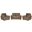 Wakefit Sofa Set | 5 Year Warranty | Sofa 1 Seater, 1 Seater Sofa for Living Room, Wooden Sofa Set, Single Seater - Azores(Robin : Beige)