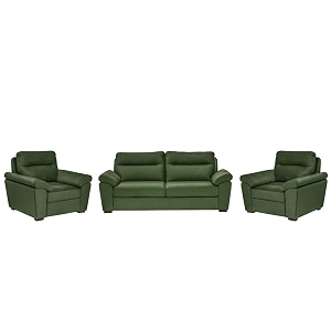 wakefit sofa set  5 year warranty  sofa 5 seater 5 seater sofa for living room wooden sofa set sofa set 311 seater - lounger plusreflection  green