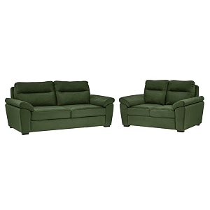 wakefit sofa set  5 year warranty  sofa 5 seater 5 seater sofa for living room wooden sofa set 32 seater - lounger plusreflection  green