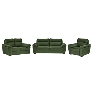 wakefit sofa set  5 year warranty  sofa 6 seater 6 seater sofa for living room wooden sofa set sofa set 321 seater - lounger plusreflection  green