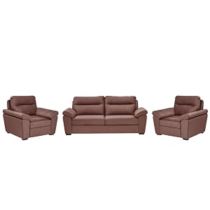 wakefit sofa set  3 year warranty  sofa 5 seater 5 seater sofa for living room wooden sofa set sofa set 311 seater - lounger plusreflection  rose brown