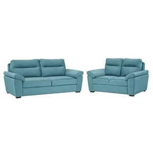 wakefit sofa set  3 year warranty  sofa 5 seater 5 seater sofa for living room wooden sofa set 32 seater - lounger plusreflection  aqua blue