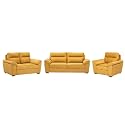 Wakefit Sofa Set | 5 Year Warranty | Sofa 6 Seater, 6 Seater Sofa for Living Room, Wooden Sofa Set, Sofa Set 3+2+1 Seater - Lounger Plus(Reflection : Yellow)