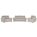 Wakefit Sofa Set | 3 Year Warranty | Sofa 6 Seater, 6 Seater Sofa for Living Room, Wooden Sofa Set, Sofa Set 3+2+1 Seater - Lounger Plus(Reflection : White)