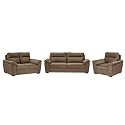 Wakefit Sofa Set | 5 Year Warranty | Sofa 1 Seater, 1 Seater Sofa for Living Room, Wooden Sofa Set, Single Seater - Azores(Robin : Beige)