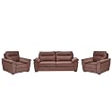 Wakefit Sofa Set | 3 Year Warranty | Sofa 5 Seater, 5 Seater Sofa for Living Room, Wooden Sofa Set, Sofa Set 3+1+1 Seater - Lounger Plus(Reflection : Rose Brown)
