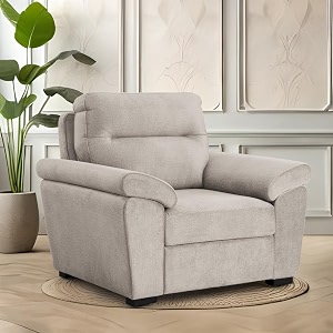 wakefit sofa set  3 year warranty  sofa 1 seater 1 seater sofa for living room wooden sofa set single seater - lounger plusreflection  white
