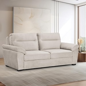 wakefit sofa set  3 year warranty  sofa 3 seater 3 seater sofa for living room wooden sofa set couch sofa for living room - lounger plusreflection  white