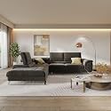 Wakefit Sofa Set | 5 Year Warranty | Sofa 1 Seater, 1 Seater Sofa for Living Room, Wooden Sofa Set, Single Seater - Azores(Robin : Beige)