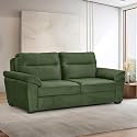 Wakefit Sofa Set | 5 Year Warranty | Sofa 3 Seater, 3 Seater Sofa for Living Room, Wooden Sofa Set, Couch Sofa for Living Room - Lounger Plus(Reflection : Green)