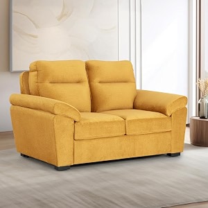 wakefit sofa set  5 year warranty  sofa 2 seater 2 seater sofa for living room wooden sofa set couch sofa for living room - lounger plusreflection  yellow