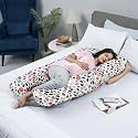 Wakefit Pregnancy Pillow | 6 Months Warranty | Velvet U-Shape Maternity Pillow for Pregnant Mothers, Pillow for Pregnant Women | Dark Blue