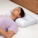 Wakefit Shape-Sensing Contour Pillow Set of 4 | Medium | 19.5x11.5x4 Inch Shape-Adaptive Memory Foam Pillow for Neck & Shoulder Pain | Machine Washable Cover with Zipper | 2 Year Warranty - White