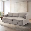 Wakefit Neem Wood Sofa Cum Bed 3 Seater | 3 Yrs Warranty | Sofa Bed 6 X 4 Feet, Foldable Sofa Cum Bed - Amoeba (Malphino: Cobalt Blue)