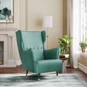 Wakefit Nicco Wing Chair Solid Wood Living Room Chair