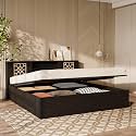 Wakefit Bed | 1 Yr Warranty | Bed Queen Size, Comes with Hydraulic Storage, Noise-Free, Density: 680–750 kg/m³, Termite &amp; Borer Resistant, Fits Mattresses Up to 8 inches (Algol 78 x 60 - Wenge)