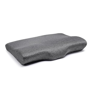 wakefit orthopedic cervical pillow  small size 195x115x4 inch memory foam pillow for neck amp shoulder pain  machine washable ultra soft jacquard cover  2 year manufacturer warranty - dark grey