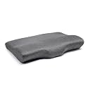 Wakefit Orthopedic Cervical Pillow | Small Size 19.5x11.5x4 Inch Memory Foam Pillow for Neck &amp; Shoulder Pain | Machine Washable Ultra Soft Jacquard Cover | 2 Year Manufacturer Warranty - Dark Grey