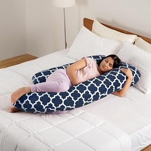 wakefit pregnancy pillow  6 months warranty  velvet c-shape maternity pillow for pregnant mothers pillow for pregnant women  charcoal grey