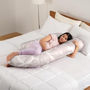 wakefit pregnancy pillow  6 months warranty  velvet c-shape maternity pillow for pregnant mothers pillow for pregnant women  charcoal grey