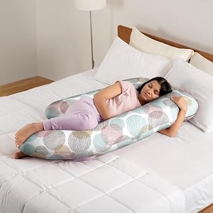 wakefit pregnancy pillow  6 months warranty  velvet c-shape maternity pillow for pregnant mothers pillow for pregnant women  charcoal grey