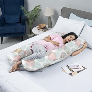 wakefit pregnancy pillow  6 months warranty  velvet c-shape maternity pillow for pregnant mothers pillow for pregnant women  charcoal grey