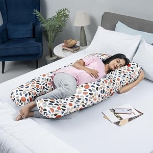 wakefit pregnancy pillow  6 months warranty  velvet c-shape maternity pillow for pregnant mothers pillow for pregnant women  charcoal grey