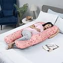 Wakefit Pregnancy Pillow | 6 Months Warranty | Velvet C-Shape Maternity Pillow for Pregnant Mothers, Pillow for Pregnant Women | Charcoal Grey