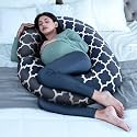 Wakefit Pregnancy Pillow | 6 Months Warranty | Velvet C-Shape Maternity Pillow for Pregnant Mothers, Pillow for Pregnant Women | Charcoal Grey