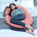 Wakefit Pregnancy Pillow | 6 Months Warranty | Velvet C-Shape Maternity Pillow for Pregnant Mothers, Pillow for Pregnant Women | Charcoal Grey