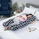 Wakefit Pregnancy Pillow | 6 Months Warranty | Velvet C-Shape Maternity Pillow for Pregnant Mothers, Pillow for Pregnant Women | Charcoal Grey