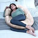 Wakefit Pregnancy Pillow | 6 Months Warranty | 100% Cotton J-Shape Maternity Pillow for Pregnant Mothers, Pillow for Pregnant Women with Breathable &amp; No Heat Fabric | Mekko