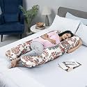 Wakefit Pregnancy Pillow | 6 Months Warranty | Velvet C-Shape Maternity Pillow for Pregnant Mothers, Pillow for Pregnant Women | Charcoal Grey