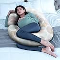 Wakefit Pregnancy Pillow | 6 Months Warranty | Velvet C-Shape Maternity Pillow for Pregnant Mothers, Pillow for Pregnant Women | Charcoal Grey