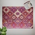 Wakefit 3D Printed Carpet | Vintage Carpet Rug Runner and Carpets for Bedroom/Living Area/Home | Soft & Stylish Print on Felt | 3 x 5 feet | Polyester | Anti Skid Backing | Charlie-Red/Purple