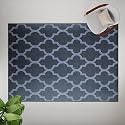 Wakefit 3D Printed Carpet | Vintage Carpet Rug Runner and Carpets for Bedroom/Living Area/Home | Soft &amp; Stylish Print on Felt | 3 x 5 feet | Polyester | Anti Skid Backing | Roy- Dark Blue
