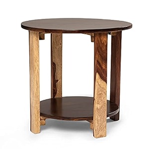 wakefit bedside table engineered wood side table with storage with single drawer  1 year warranty  - astra - columbian walnut