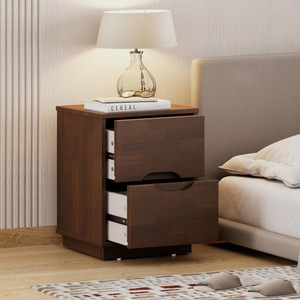 Wakefit Solid Wood Bedside Table Finish Color