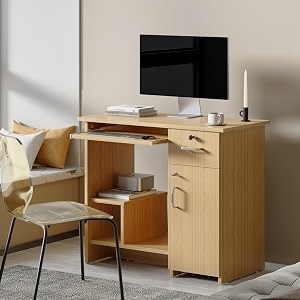 wakefit study table  1 yr warranty  study table with book shelf computer table for home pc office table for home free installation from brand modern wobble-free amp durable design alcor