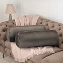Wakefit Super Soft Bolster Pillow | Set of 2 | 25x10 Inch | Hollow Fiber Filling &amp; Premium Velvet Fabric | Machine Washable Pillow | for Bed, Sofa &amp; Diwan | Grey