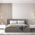Wakefit Bed | King (78 X 72) Solid Wood Bed, Upholstered, with Storage, 3 Year Warranty - Surma - Omega Grey