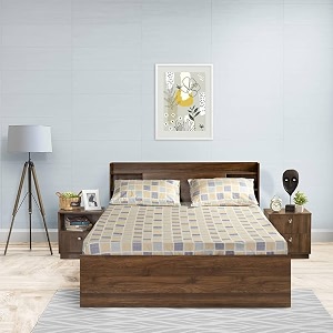 Wakefit Wakefit Checkers 100 Cotton 200 TC